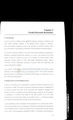 Chapter 5 Earth Electrode Resistance