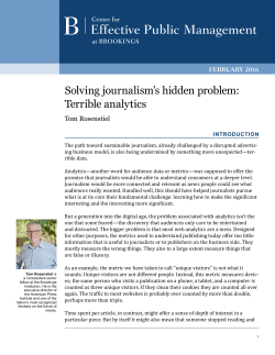 Solving journalism`s hidden problem: Terrible