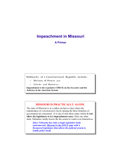 Impeachment in Missouri