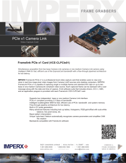 PCIe x1 Camera Link