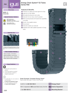 Energy Chain System&reg; E2 Tubes Series R58
