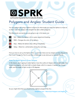 Polygons and Angles: Student Guide