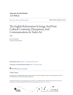 The English Reformation In Image And Print: Cultural