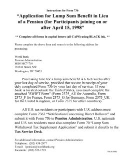 Processing time for a lump sum benefit is 6 to 8