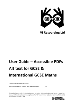 User Guide &ndash; Accessible PDFs Alt text for GCSE