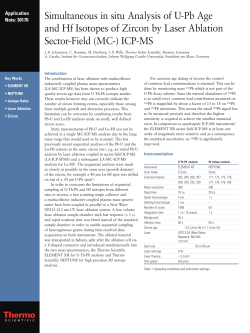 Simultaneous in situ Analysis of U-Pb Age and Hf Isotopes of Zircon