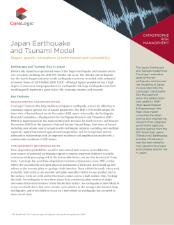 Japan Earthquake and Tsunami Model