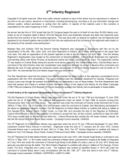 2nd Infantry Regiment