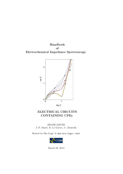 Electrical circuits containing CPEs - Bio