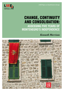 Change, Continuity and Consolidation