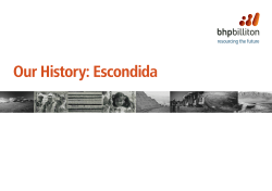 Our History: Escondida