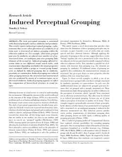 Induced Perceptual Grouping