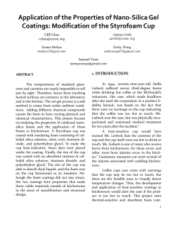 Application Of The Properties Of Nano