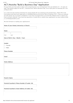 ACT/Anzisha "Build a Business Day" Application