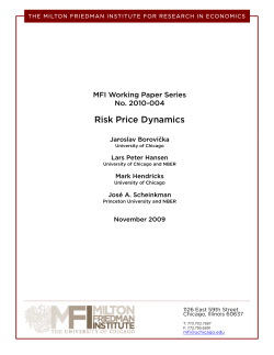 Risk Price Dynamics - Becker Friedman Institute