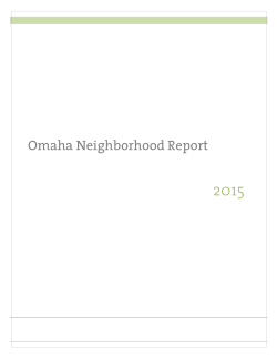 The 2015 Omaha Neighborhood Report