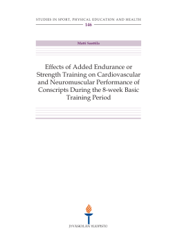 Effects of Added Endurance or Strength Training on Cardiovascular