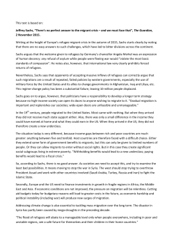 There`s no perfect answer to the migrant crisis