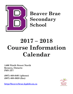 Grade 10-12 Course Descriptions
