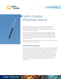 Hydro-Qu&eacute;bec Interphase Spacer