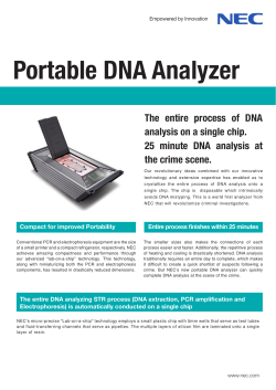 Portable DNA Analyzer