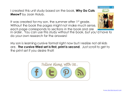I created this unit study based on the book, Why Do Cats Meow? by