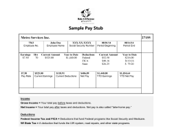 Sample Pay Stub - Make A Difference