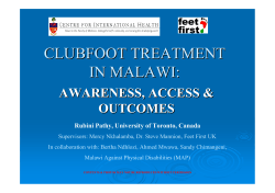clubfoot treatment in malawi