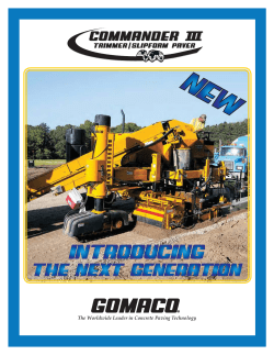 The Next Generation Commander III Brochure