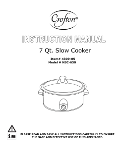 7 Qt. Slow Cooker