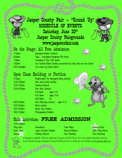 Comedian/Magician/Pet tricks 7:00pm Crowning of the 2015 queen