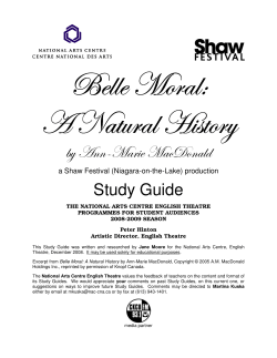 Belle Moral - ArtsAlive.ca