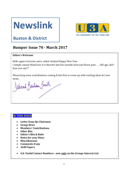 Newslink 70 - U3A Site Builder Home Page