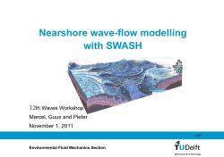 Nearshore wave-flow modelling with SWASH