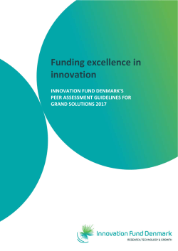Funding excellence in innovation