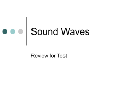 Sound Waves - Ms. Joy M. Manning