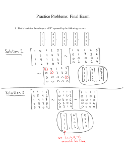 Solutions to the Practice Problems