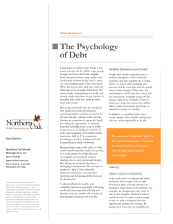The Psychology of Debt - Northern Oak Wealth Management