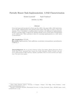 Partially Honest Nash Implementation: A Full Characterization