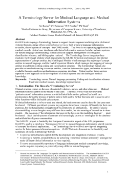 A Terminology Server for Medical Language and