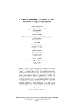 Creating New Learning Environment to Foster Enrollment in