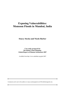 Exposing Vulnerabilities: Monsoon Floods in Mumbai - UN