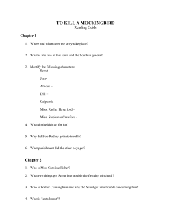 TO KILL A MOCKINGBIRD