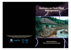 Guidance on Flash Flood Management