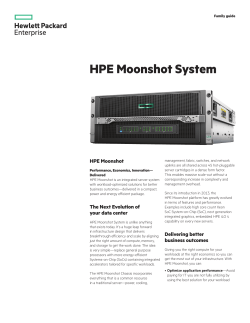 HPE Moonshot System family guide