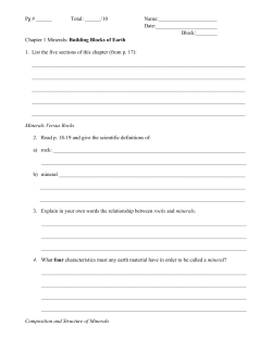 Introduction to Minerals
