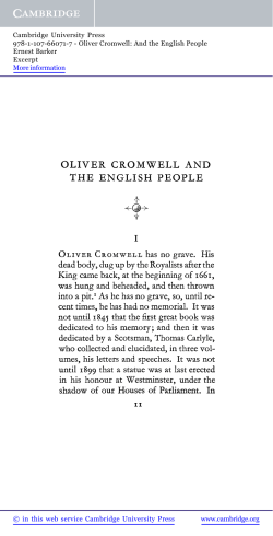 oliver cromwell and the english people - Assets