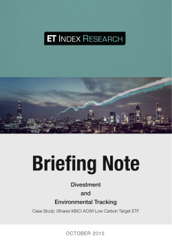 Divestment and Environmental Tracking