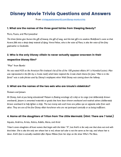 Disney movie trivia questions and answers PDF