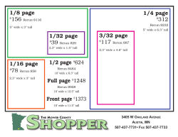 Media Kit - The Mower County Shopper